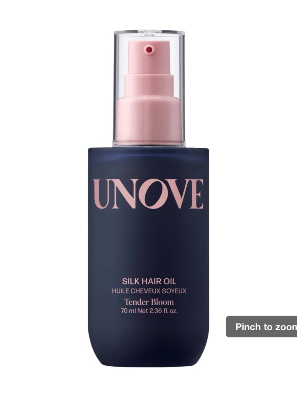Ovi Silk Oil Essence - Pink & Navy Pump Bottle